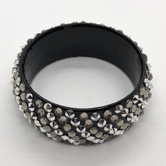 Black and Rhinestone Bracelet - Picture 1 of 2